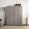 Manhattan Comfort Hopkins Storage Closet 2.0 in Grey - Set of 2 2-2GLF-GY - alternate 6